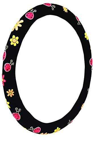 Mayco Bell cubierta del volante Coche Fundas Para Volante Las Mujeres Del Bordado Lindo (Beatles)