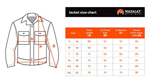 Mazalat Chaqueta de Trabajo para Hombre, Bolsillos Multiusos, Chaquetas Seguridad S - 3XL, Abrigo Hombre, Work Jacket for Professionals, Ropa de Trabajo Hombre Calidad (XL, Negro/Verde)