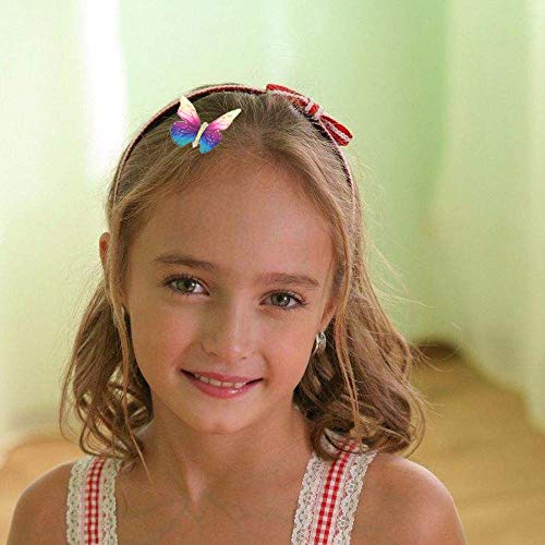 mciskin - Minipasadores pequeños para el pelo en forma de mariposa, pasadores de purpurina para mujer, chica y niña (8 unidades - mariposas de colores)