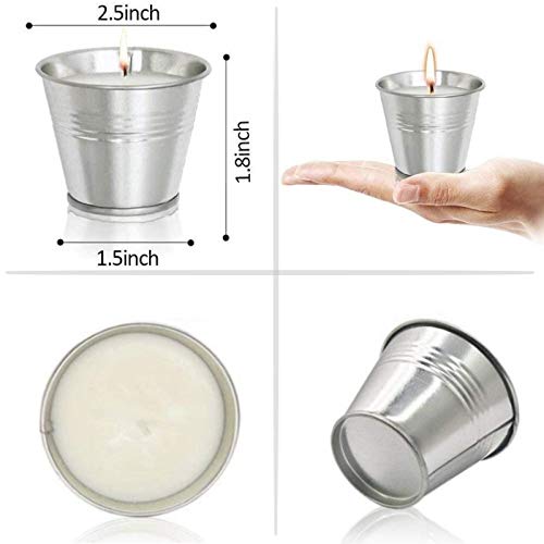 McNory 8 Velas de Citronela Antimosquitos,Velas Aromaticas Perfumadas de Cera de Soja,Velas Repelentes de Insecto Mosquitos para Exteriores,Camping,Jardín