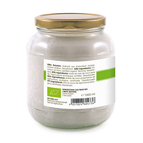 Meavita Aceite De Coco Orgánico Meavita, Insípido Desodorizado - 1000 ml