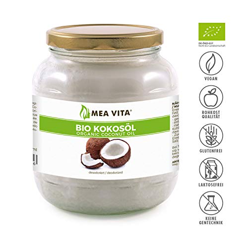 Meavita Aceite De Coco Orgánico Meavita, Insípido Desodorizado - 1000 ml
