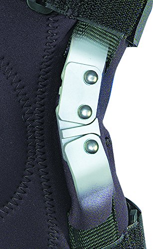 Medicina deportiva articulada rodillera envolvente, negro, Regular (embalaje puede variar)