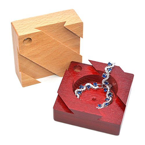 Medifer Casella di Puzzle di Apertura segreta di Legno scatola di Regalo misteriosa per Bambini e adulti
