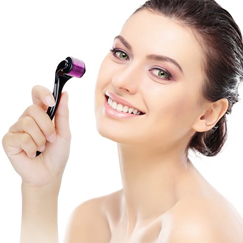 MedX5 (Upgrade 2019 Dermaroller 1 mm (agujas de acero inoxidable), Derma Roller contra cicatrices profundas y celulitis grave, Medical Device Class I