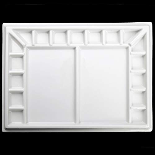 Meeden Studio - Paleta de pintura para acuarela, 13 x 10 pulgadas, para acuarela, 17 pozos