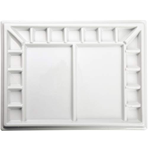 Meeden Studio - Paleta de pintura para acuarela, 13 x 10 pulgadas, para acuarela, 17 pozos