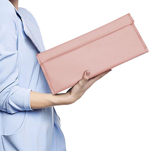 Meijunter PU Bolsa para Dyson Airwrap/Supersonic Hair Dryer - Secador de Pelo Cuero de PU Estuche Viajes Funda Bolso Case(Rosado)