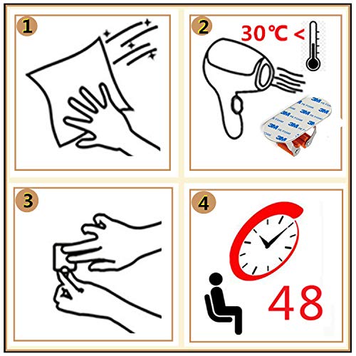 Meiyijia Organizador de Pared para trapeadores escobas,Colgador Escobas Autoadhesivo,304 Acero Inoxidable Nunca se oxida,3 Piezas