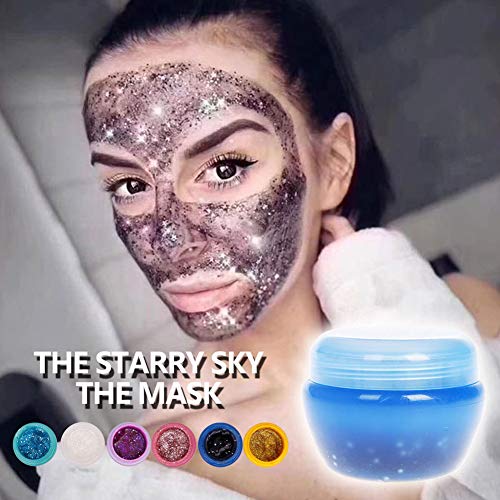 Meiyiu Glitter Glow Star Mascarilla facial de lentejuelas Peel-off Hidrata la salud de la piel No. 5 rosa