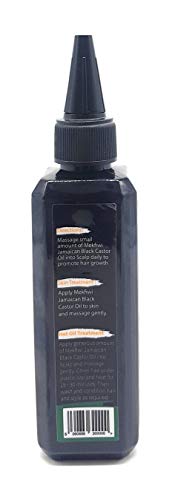 Mekfiwi - Aceite de ricino negro jamaicano. Para el pelo, la piel y la nutrición del cuero cabelludo. 118 ml, pack de 2 unidades (Ricinus communis)