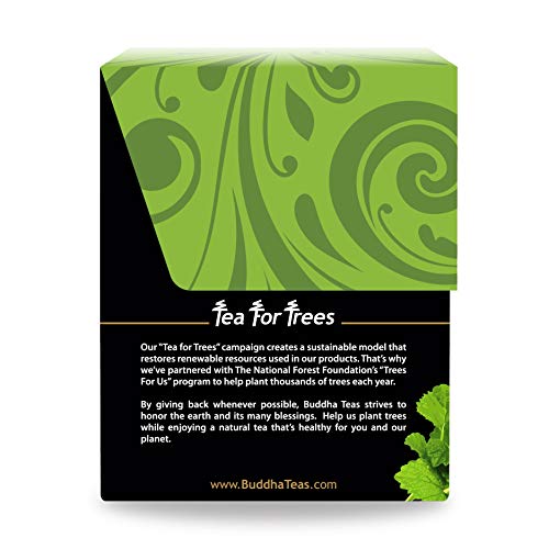 Melisa té - Aromas - 18 bolsitas de té Bleach libre Bolsas De Buddha Tés - 1000 MG de bálsamo de limón por bolsas de té