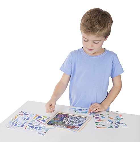 Melissa & Doug- Océano Kit Vitrales Fáciles, Multicolor (18582)
