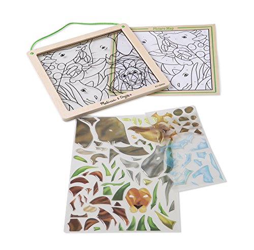 Melissa & Doug- Stained Glass Made Easy - Safari, Multicolor (19436)