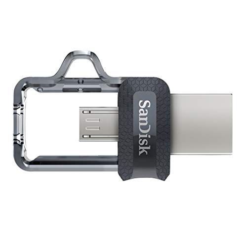 Memoria flash USB SanDisk Ultra Dual m3.0 de 16 GB con USB 3.0 y hasta 130 MB/s