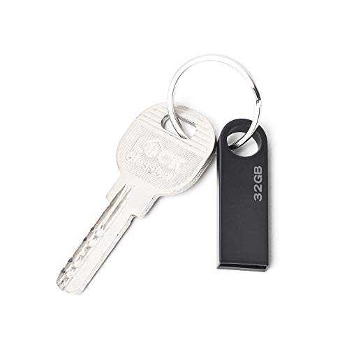 Memorias USB 32GB, Mini Pendrive 32GB USB Unidad Flash Impermeable Memoria Stick 32 GB Colgante para Almacenamiento de Datos Externo