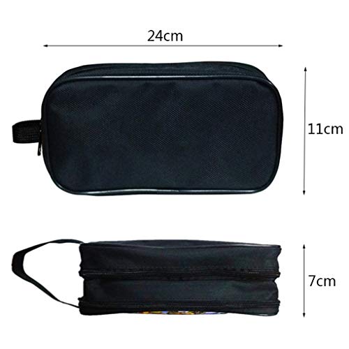 Memoryee 3D Lienzo de dinosaurio Estudiantes Lápiz Estuche de gran capacidad Cremalleras dobles Bolsa de almacenamiento de maquillaje Titular de la pluma oficina portátil papelería