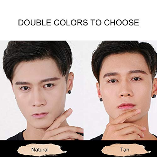 Men BB Cream, corrector hidratante Maquillaje cosmético de base impermeable para hombres 50 g con efecto de brillo Corrector de control de aceite(Natural)