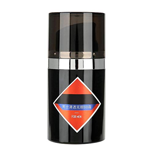 Men BB Cream, corrector hidratante Maquillaje cosmético de base impermeable para hombres 50 g con efecto de brillo Corrector de control de aceite(Natural)