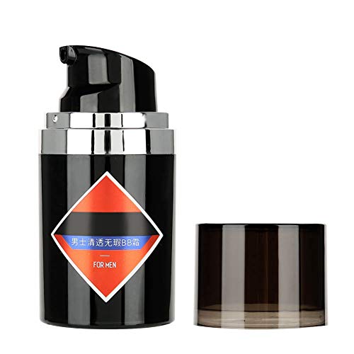 Men BB Cream, corrector hidratante Maquillaje cosmético de base impermeable para hombres 50 g con efecto de brillo Corrector de control de aceite(Natural)