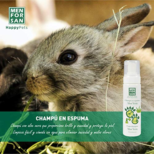 MENFORSAN Champú en Espuma con aloe Vera para Roedores Y Hurones - 200 ml