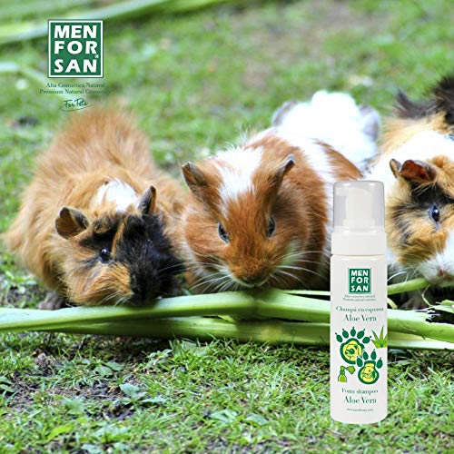 MENFORSAN Champú en Espuma con aloe Vera para Roedores Y Hurones - 200 ml