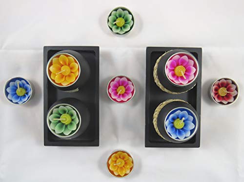 Merca Las candelitas y el candelabro se rellenan con 10 Velas perfumadas en Forma de Flor