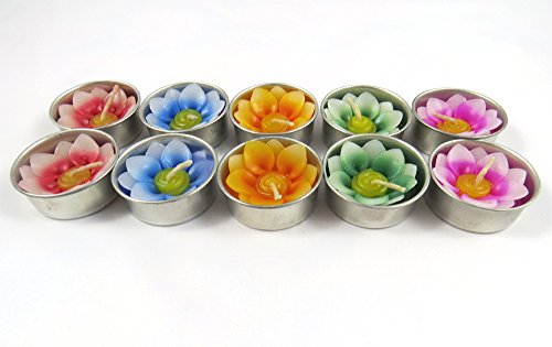 Merca Las candelitas y el candelabro se rellenan con 10 Velas perfumadas en Forma de Flor