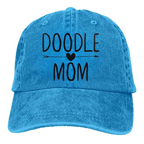 MERCHA Doodle Mama Adult Vintage Washed Denim Adjustable Baseball Cap