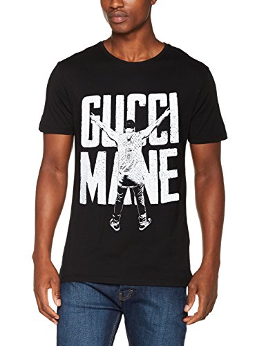 MERCHCODE Merch Código Hombre Gucci goldmane Victory tee – Camiseta, Hombre, MC104, Negro, Extra-Small