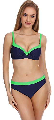 Merry Style Conjunto Bikini Sujetador y Bragas Bañador 2 Piezas Mujer P190-65TSG(Patrón-11, EU(Top 80 F / 40)=ES(95F/42))