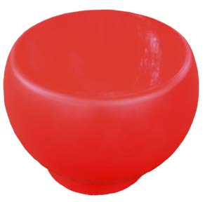 Mesa outdoor - indoor, mesita auxiliar color rojo, modelo OU