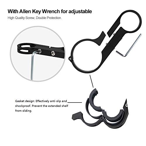 MHOYI Extensor de Manillar de Bicicleta, Marco de extensión de Manillar, Multifunción de Aluminio Extensión de Manillar Bicicleta de montaña,GPS, Teléfono Celular, Velocímetro (Azul)