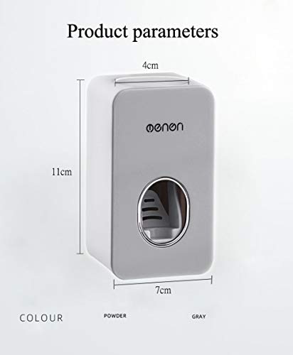 MHTECH automática exprimidor de Pasta de Dientes, dispensador de Pasta de Dientes automático, Automatic Tooth Paste Dispenser Holder, Pared Bathroom Accessories (11x7x6cm)