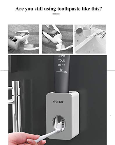 MHTECH automática exprimidor de Pasta de Dientes, dispensador de Pasta de Dientes automático, Automatic Tooth Paste Dispenser Holder, Pared Bathroom Accessories (11x7x6cm)
