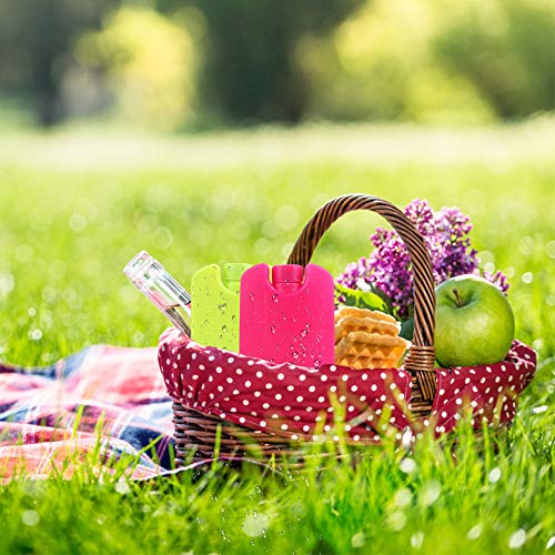 MHwan acumuladores de frío, Paquetes de Hielo, Paquetes de hielo para loncheras Paquetes fríos reutilizables fríos de larga duración para mantener los alimentos frescos, acampar, 150 ml, 12 piezas