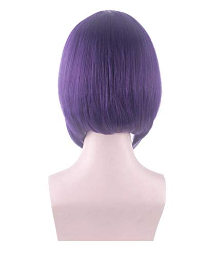 Mi héroe Academia Kyoka Jiro Peluca de cosplay 35 cm Púrpura Negro Pelo sintético corto Boku No Hero Academia Pelucas de cosplay + Gorro de peluca Peluca de Kyoka Jiro 364