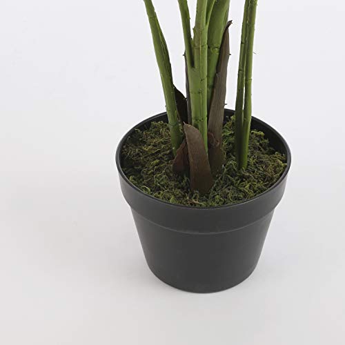 MICA Decorations 1026426 Areca – Palmera en Maceta Verde – H120 x d60 cm Planta Artificial, Goma, Verde, 60 x 60 x 120 cm