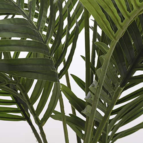 MICA Decorations 1026426 Areca – Palmera en Maceta Verde – H120 x d60 cm Planta Artificial, Goma, Verde, 60 x 60 x 120 cm