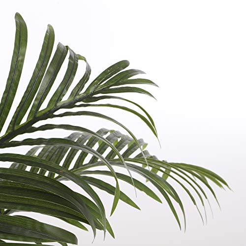 MICA Decorations 1026426 Areca – Palmera en Maceta Verde – H120 x d60 cm Planta Artificial, Goma, Verde, 60 x 60 x 120 cm