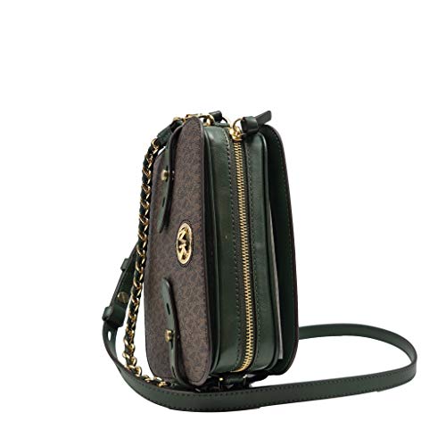 Michael Kors Bolso Carmen Lg Camera Xbody Modelo 32F0GNMC7B Color Verde (309 Moss)
