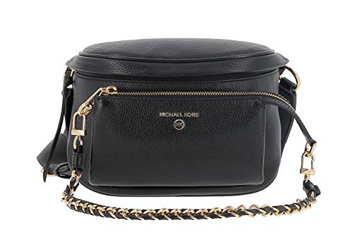 Michael Kors Bolso de riñonera Slaterde piel martillada negra