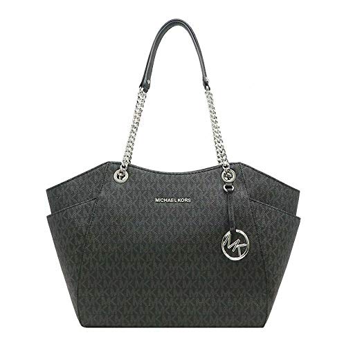 Michael Kors bolso de viaje Jet Set para mujer, bolso grande con cadena para el hombro, Negro (Negro 2018), Large