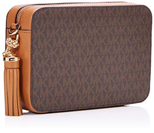 Michael Kors Crossbody - Bolso Bandolera para Mujer, Marrón (Brown), 15 x 10 x 5 cm