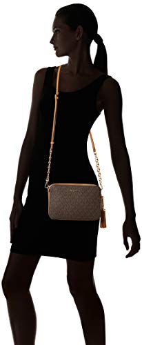 Michael Kors Crossbody - Bolso Bandolera para Mujer, Marrón (Brown), 15 x 10 x 5 cm