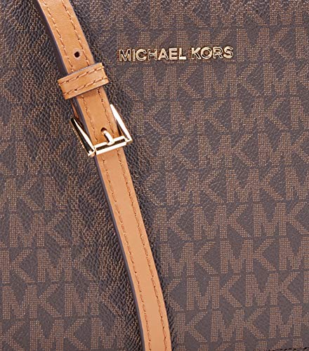 Michael Kors Crossbody - Bolso Bandolera para Mujer, Marrón (Brown), 15 x 10 x 5 cm
