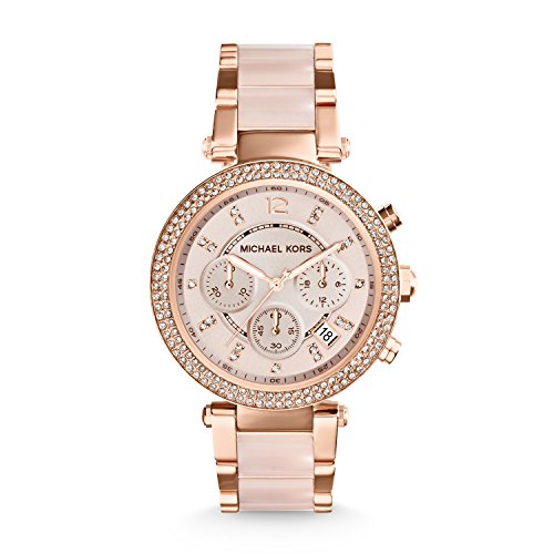 Michael Kors Reloj Cronógrafo para Mujer de Cuarzo con Correa en Acero Inoxidable MK5896