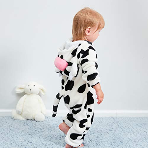 MICHLEY Bebé Ropa Niños Niñas Pijama Disfraces Primavera Franela Traje Animales Pelele nainiu-70cm