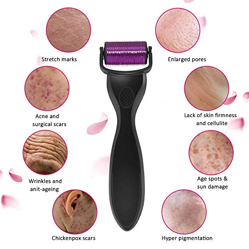 Micro Needle Derma Roller Kit 3 en 1 conjuntos multifuncionales Herramientas for el cuidado de la piel Aguja de titanio （0.25mm / 0.25mm / 0.5mm Roll Rodillo de agujas for anti-envejecimiento Tight Ar