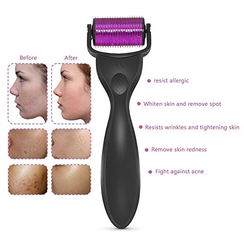 Micro Needle Derma Roller Kit 3 en 1 conjuntos multifuncionales Herramientas for el cuidado de la piel Aguja de titanio （0.25mm / 0.25mm / 0.5mm Roll Rodillo de agujas for anti-envejecimiento Tight Ar